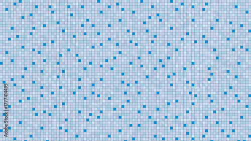 Abstract Light Blue Pixelated Background with Varying Shades of Blue