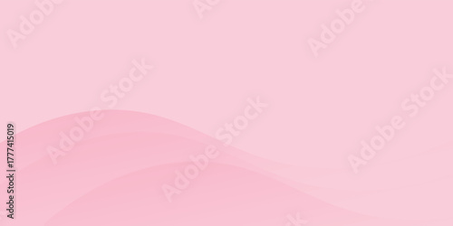Abstract colorful pink curve background, pink beauty dynamic wallpaper with wave shapes. Template banner background for beauty products, sales, ads, pages, events, web, poster