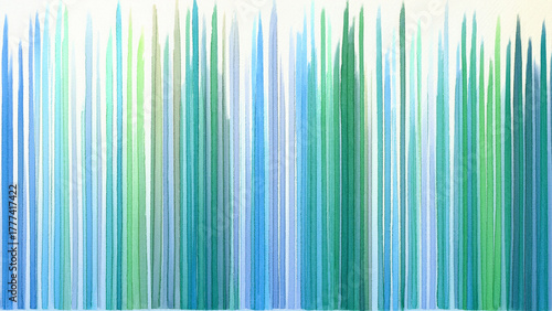 抽象的な水彩ブラシストローク　縦型のデザイン