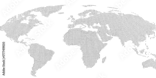 World map vector illustration of continents and countries like Europe, Asia, America, and Australia for global business travel and geography