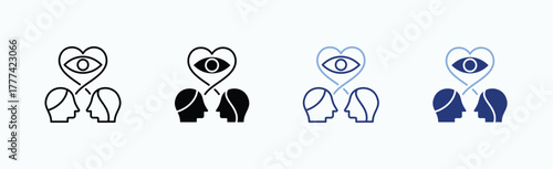 First Look Icon Sheet Multiple Style Collection Isolated Vector