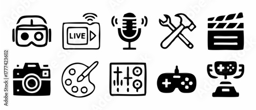 Entertainment & Hobby Icons.eps