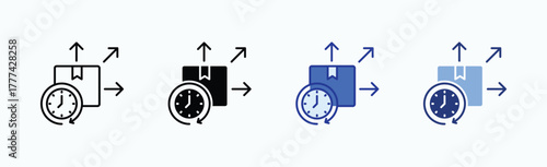 Release icon sheet multiple style collection isolated vector