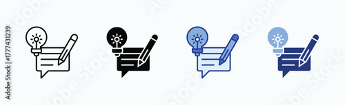 Description icon sheet multiple style collection isolated vector