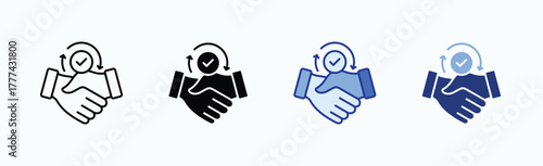 Relationship icon sheet multiple style collection isolated vector