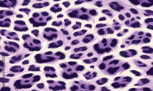 Trendy purple leopard background vector inspired by natural fur pattern great choice for fashion branding, stylish textiles, interior decor, and creative use.
