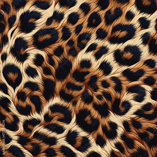 Seamless Animal Wildlife Skin Pattern. Leopard Fur Camouflage Background. Leopard Skin Texture Pattern Vector, refined theme for fashion and textile.