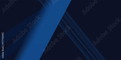 Dark blue modern business abstract background. Vector illustration design for presentation, banner, cover, web, flyer, card, poster, wallpaper, texture, slide, magazine, and powerpoint