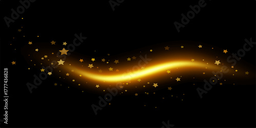Abstract glowing star field vector illustration for a bright and colorful motion background design