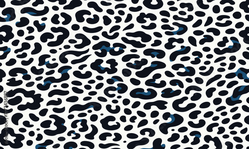 White leopard fur pattern texture vector with camouflage background perfect for fashion apparel, home decor, and stylish textile designs.