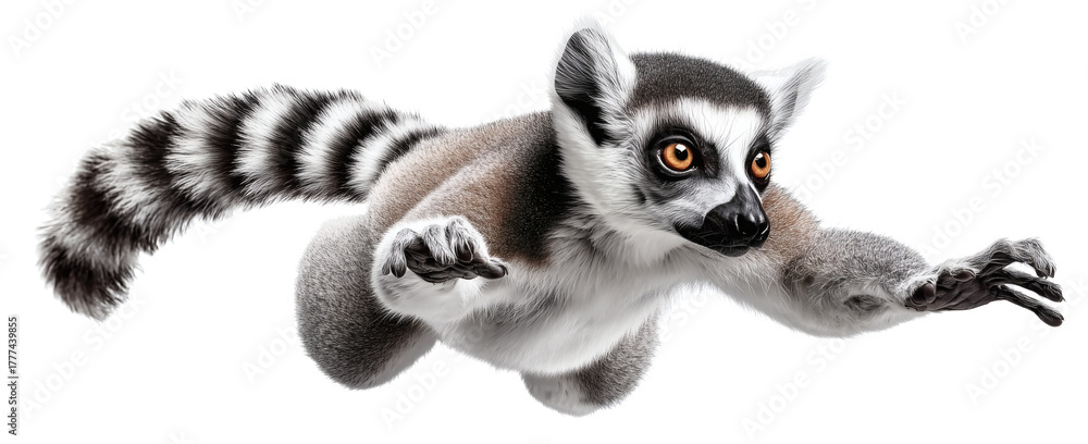 Obraz premium Leaping Lemur