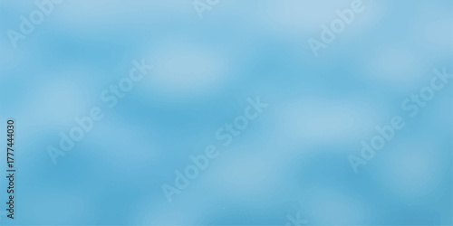 Abstract bright blue sky background with fluffy white clouds on a sunny clear day