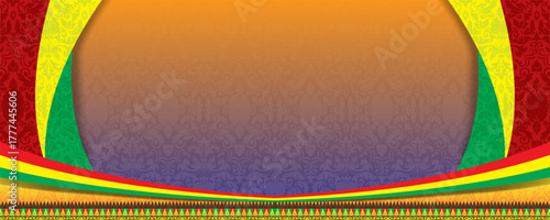 Riau Melayu motif banner background