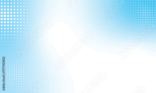 Soft blue gradient background with white center space and dotted halftone pattern, ideal for modern templates, technology presentations, digital designs, and professional abstract layouts.