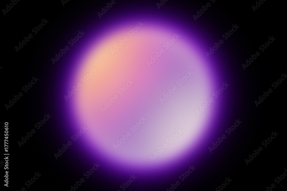 Naklejka premium Vibrant purple and pink gradient light flare with bokeh effect