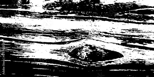 Wooden planks distress grungy effect paint. Black grungy ink wood material. 