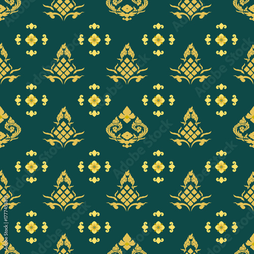 seamless star pattern Thai Pattern Fabric
Thai Silk Fabric
Traditional Thai Textile
Thai Fabric 
