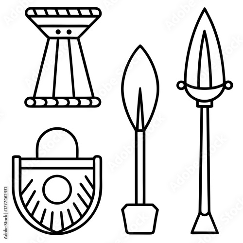 vector illustration of a rocket