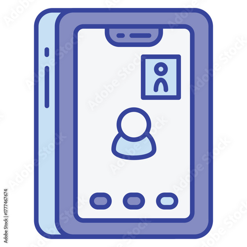 Video Call Icon for Online Communication and Streaming Interface