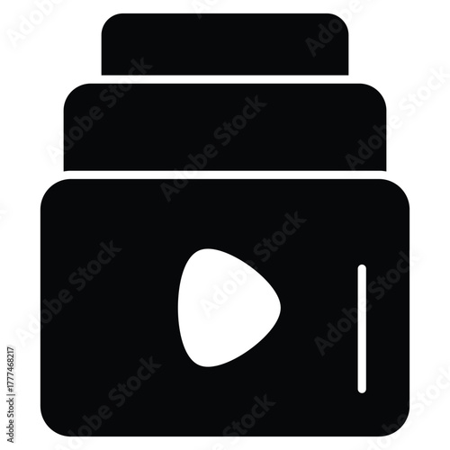 Video Playlist Icon for Streaming and Online Media Organization