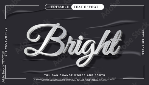 Bright Text Effect Design Editable Vector Graphics for Creative Typography Projects