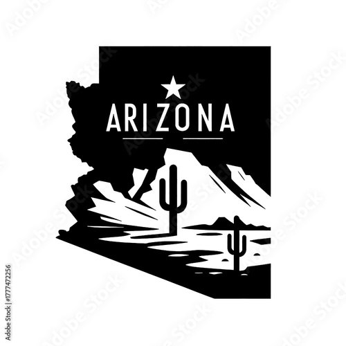state of Arizona vector black and white, arizona, america, usa, vector, black and white, map, wallpaper, image