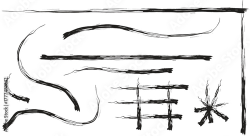 hand drawn vector illustration of a sketch of a pen