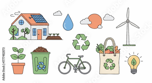 Embracing an eco-conscious lifestyle with sustainable energy solutions, green home practices, and responsible consumption habits for a healthier planet's future