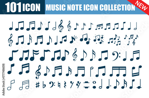 101 Music Note Icon Collection