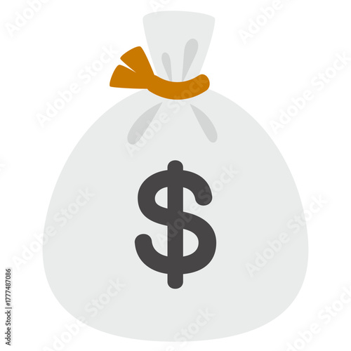 アメリカ　ドル　お金　袋　イラスト