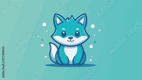 Charming Cartoon Fox A Delightful Digital Illustration for Playful Design Projects