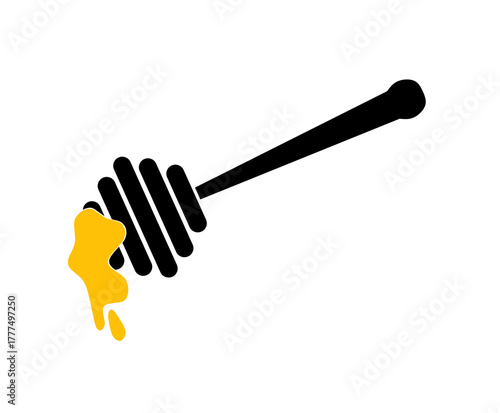 honey dipper icon vector with trendy design