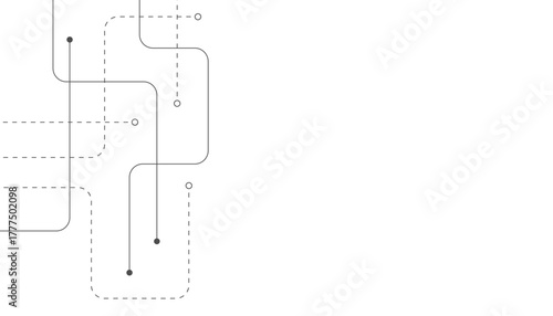 Abstract background with technology circuit board texture. Modern electronic motherboard texture. Creative idea for internet technology. Tech concept for header, web banner, website, presentation.