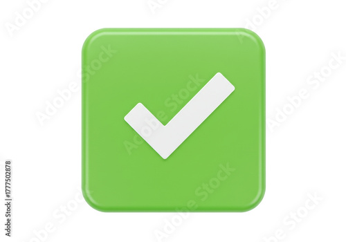 Isolated green check mark square, success choice symbol, correct answer, accepted, approved Free Download Isolated green check mark square, success choice symbol, correct answer, accepted, approved - GFXLoad