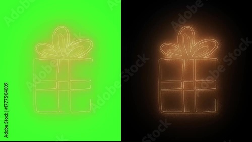 Christmas Golden light colored effect design visual element sign