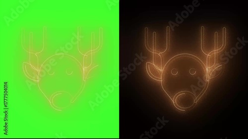 Christmas Golden light colored effect design visual element sign