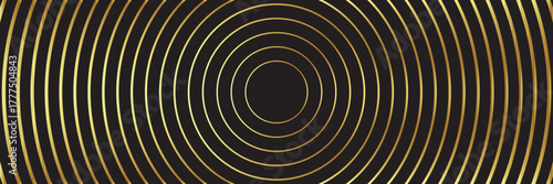 Abstract black and gold charismas and black Friday banner background with golden lines and shapes geometric style. Empty vip royal christmas horizontal banner, poster and backdrop design template.