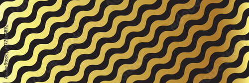 Abstract black and gold charismas and black Friday banner background with golden lines and shapes geometric style. Empty vip royal christmas horizontal banner, poster and backdrop design template.