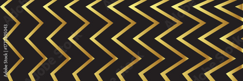 Abstract black and gold charismas and black Friday banner background with golden lines and shapes geometric style. Empty vip royal christmas horizontal banner, poster and backdrop design template.