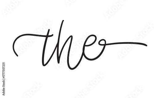 The Vintage Serif Label Word Vector