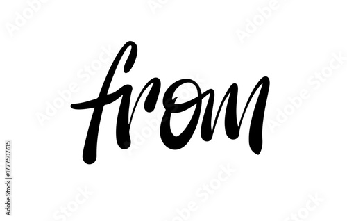 From Hand Lettering  Word Vector
