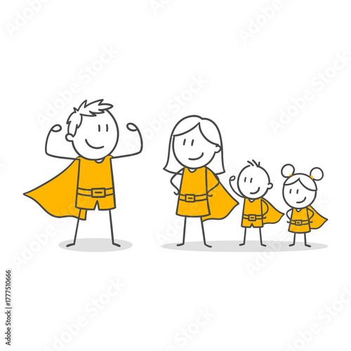 Family Power The Feeling Of Exuberance And Confidence From Being Together A Joyful Union.