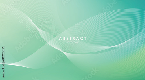 gradient green and white color landscape background. banner, template, and poster.