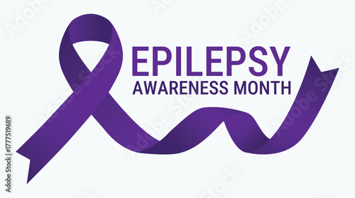 National epilepsy awareness month campaign observed in November banner.