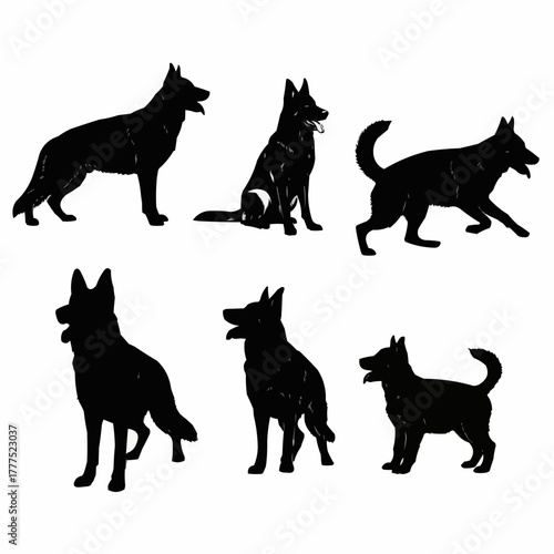 German Shepherd Dog Silhouette