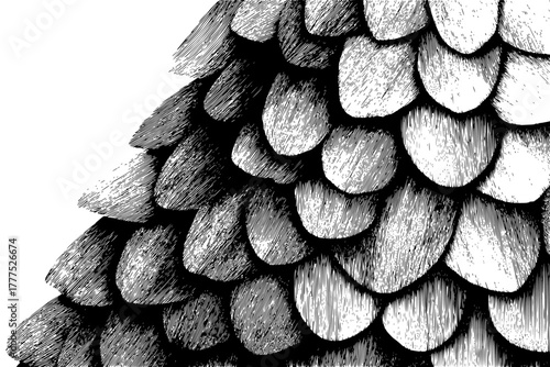 Silent Whispers Pine Forest | Clean, isolated vector art for creative projects.