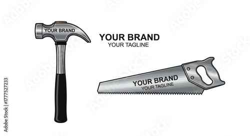 Hammer and Saw - Essential Tools for Construction and Carpentry Projects.