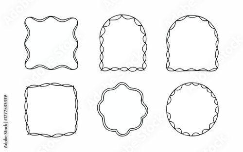 Elegant decorative frames and borders collection for creative design projects, adding unique artistic flair and visual appeal.