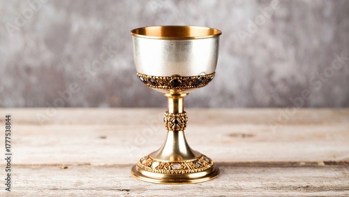 Silver Chalice with Elegant Reflection