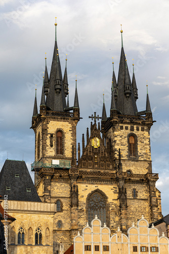 Wallpaper Mural Cathedral on Astronomical Square in Prague. Prague, Czech Republic. Torontodigital.ca